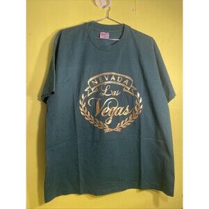 Vintage Las Vegas Nevada T Shirt XL Green